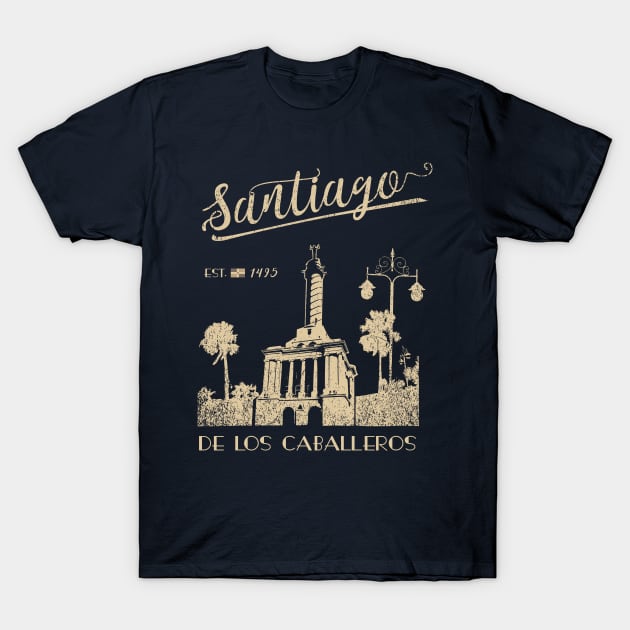 SANTIAGO De Los Caballeros Dominican Republic Vintage T-Shirt by French Salsa